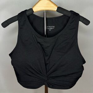 Athleta | Women's Black Twist Front Top